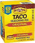 10 pk 1-Oz Old El Paso Original Taco Seasoning Packets $3.61