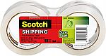 2 Rolls Scotch Sure Start Packaging Tape, 1.88" x 54.6 yd $5.44