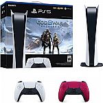 PS5 Digital Edition God of War Ragnarok Bundle + PS5 DualSense Controller Red $479.99