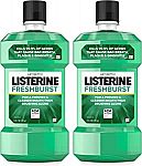 2-pack 1L Listerine Freshburst Antiseptic Mouthwash $8