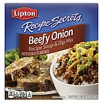 12-pk Lipton Recipe Secrets Beefy Onion Dip/Soup Mix $11.40
