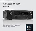 Denon AVR-S570BT (2022 Model) 5.2 Channel AV Receiver $299