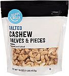 16 Ounce Happy Belly Cashew Halves & Pieces, Roasted & Salted $4