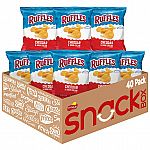 40-Count 1-Oz Ruffles Potato Chips (Cheddar Sour Cream) $13.28