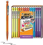 40Ct BIC Xtra--Smooth Mechanical Pencils $5.90, 8 Ct BIC Gel-ocity Pens Set $5.58 and more