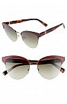 Longchamp Heritage Stripes 55mm Cat Eye Sunglasses $50 and more