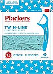 75-Count Plackers Twin-Line Dental Floss Picks $1.94 and more