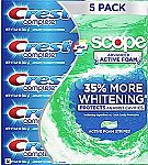 5-Ct 8.2-oz Crest Advanced Flavoride Toothpaste $12