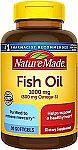 2-Pack 90-Ct 1000 mg Nature Made Fish Oil Softgels $10.61