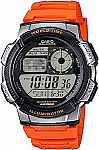 Casio Men's 10-Year Battery Quartz Resin Casual Watch $13.99