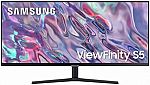 SAMSUNG 34” ViewFinity S50GC Series Ultra-WQHD Monitor LS34C502GANXZA $209.99