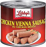 Libby's Chicken Vienna Sausage in Chicken Broth, 4.6 oz ( Count 24 ) $0.75