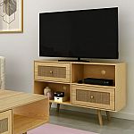 Atlantic Loft & Luv Coda Rattan TV/Entertainment Stand $81