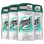 4-Pack 3-Oz Speed Stick Men's Aluminum Free Deodorant $2.80