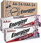 Energizer 24 Max AA and 24 Max AAA batteries $22 and more