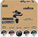 60-Count Lavazza Coffee K-Cup Pods (Variety Pack) $15.39