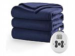 Sunbeam 84" x 72" Royal Ultra Admiral Blue Heated Blanket $19.95
