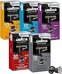 60-Pack Lavazza Espresso Capsules Variety Pack $15.95