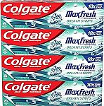 4-pack 6.3 Oz Colgate Max Fresh Whitening Toothpaste with Mini Strips $5.11
