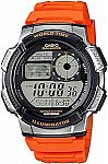 Casio Men's '10-Year Battery' Quartz Resin Casual Watch $12.79