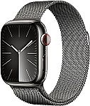 Apple Watch Series 9 [GPS+Cellular 41mm] [Case: Stainless Steel] with Milanese Loop $649