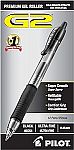 12-pack PILOT G2 Premium Refillable and Retractable Rolling Ball Gel Pens, Ultra Fine Point $6.64