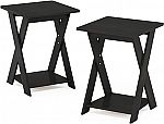 2-Pack FURINNO Modern Simplistic End Table Set $15.52