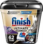 62 Count Finish Ultimate Plus Infinity Shine Dishwasher Detergent $13.81