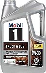 5 Quart Mobil 1 Full Synthetic Motor Oil 5W-30 $22
