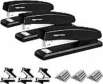3-Pack Amazon Basics Stapler + Remover $9