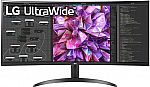 34" LG 34WQ60C-B Curved UltraWide QHD IPS HDR 10 Monitor $237