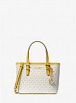 Michael Kors Jet Set Travel Extra-Small Logo Top-Zip Tote Bag $49