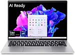 Acer Swift Go 14 Thin Light 14" Touch Laptop (Core Ultra 7 155H 16GB 512GB) SFG14-72T-718K $678.69
