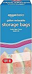 120 Count Amazon Basics Reclosable Gallon Food Storage Bags $6
