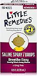 0.5-Oz Little Remedies Saline Spray and Drops $1.30
