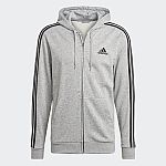 adidas Men's Full-Zip Hoodie (Grey or Black) $15