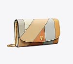 Tory Burch Robinson Patchwork Chain Wallet $164 or less & more