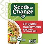 12 Pack 8.5 Ounce SEEDS OF CHANGE Organic Spanish Style Rice $11