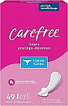 49 Count Carefree Panty Liners $0.91