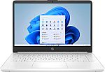 HP 14-dq0052dx 14” HD Laptop (N4120 4GB 64GB White) $129.99