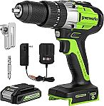 Greenworks 24V Brushless 1/2" Hammer Drill with Battery $60