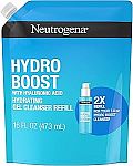 16-Oz Neutrogena Hydro Boost Lightweight Hydrating Facial Cleansing Gel $6