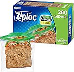 280-Count Ziploc Sandwich and Snack Bags $6.84