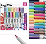 24-Count Sharpie Color Burst Permanent Ultra Fine Point Markers $11