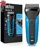 Braun Series 3 310s Rechargeable Wet & Dry Electric Shaver $29