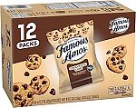 12-Ct 1-Oz Famous Amos Classic Chocolate Chip Cookies $5