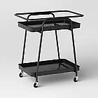 Room Essentials Metal Mesh Rolling Patio Bar Cart $27.99