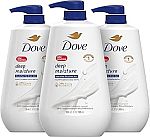 3-Pack Dove Body Wash with Pump Deep Moisture 30.6 fl oz $14