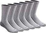 6-pairs Dickies Men's Dri-Tech Moisture Control Crew Socks $7.68