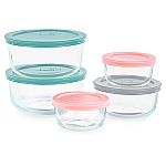 Pyrex Simply Store 10-piece Glass Storage Set with Lids $12.74